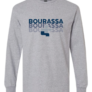 CHANDAIL MANCHES LONGUES AVEC LOGO RÉGIONAL SUR DEVANT - GRIS SPORT